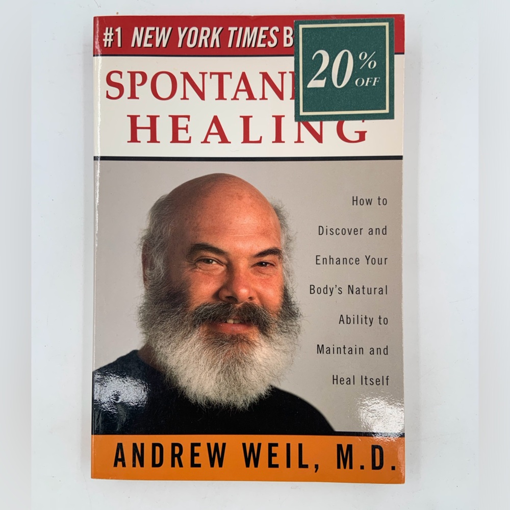 🌹New List🌹NWT Spontaneous Healing - book by Andrew Weil, M.D. -#1 NYT Bestseller